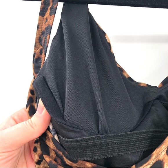 MAGICSUIT by MIRACLESUIT Slimming Ruched One Piece Swimsuit Animal Print Cheetah - Picture 5 of 10